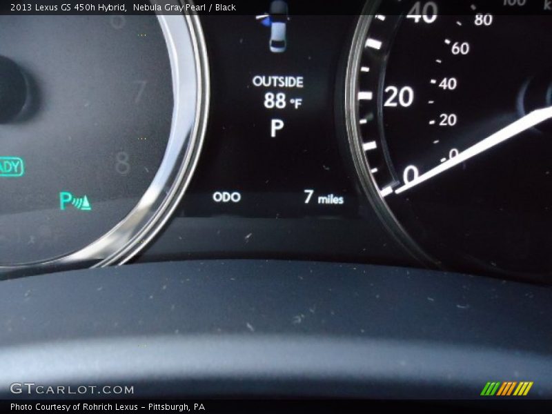Nebula Gray Pearl / Black 2013 Lexus GS 450h Hybrid