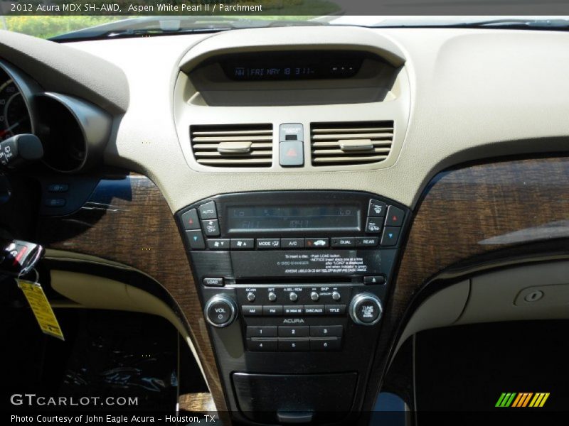 Aspen White Pearl II / Parchment 2012 Acura MDX SH-AWD