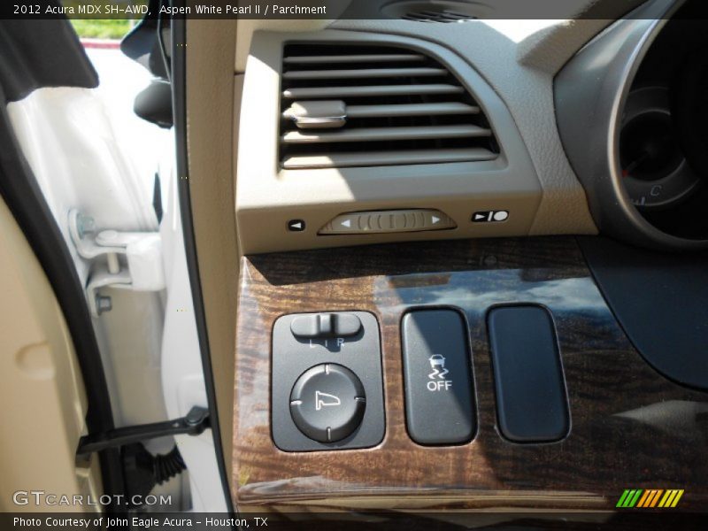 Aspen White Pearl II / Parchment 2012 Acura MDX SH-AWD