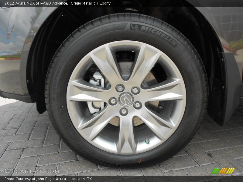 Grigio Metallic / Ebony 2012 Acura MDX SH-AWD Advance