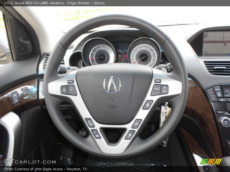 Grigio Metallic / Ebony 2012 Acura MDX SH-AWD Advance
