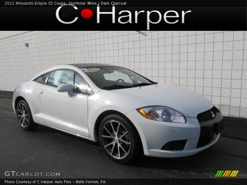 Northstar White / Dark Charcoal 2012 Mitsubishi Eclipse GS Coupe