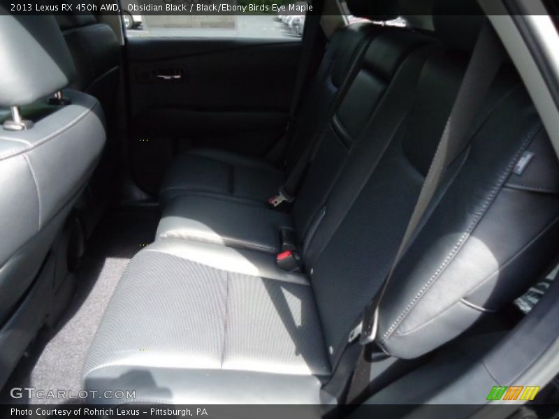 Obsidian Black / Black/Ebony Birds Eye Maple 2013 Lexus RX 450h AWD