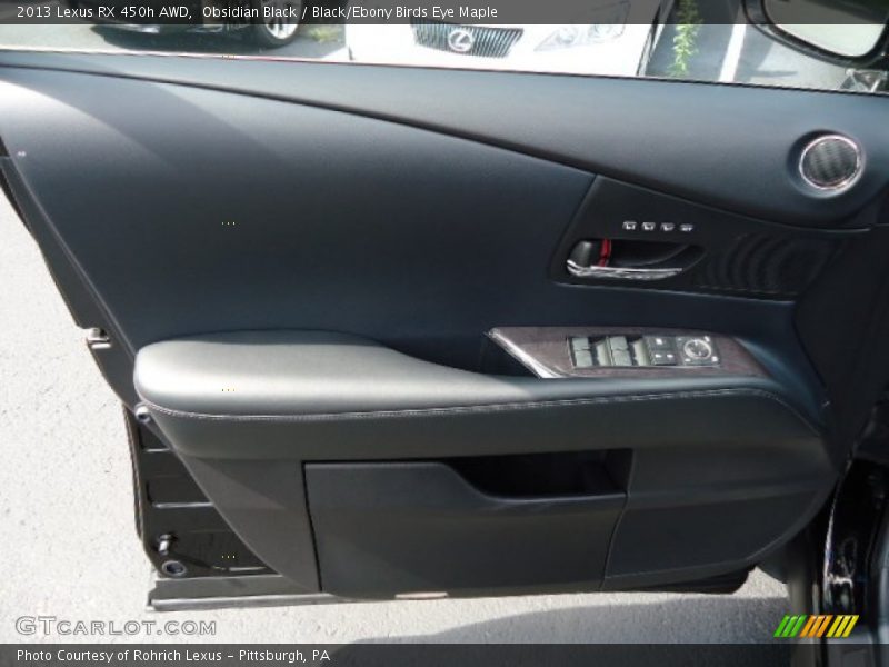 Obsidian Black / Black/Ebony Birds Eye Maple 2013 Lexus RX 450h AWD