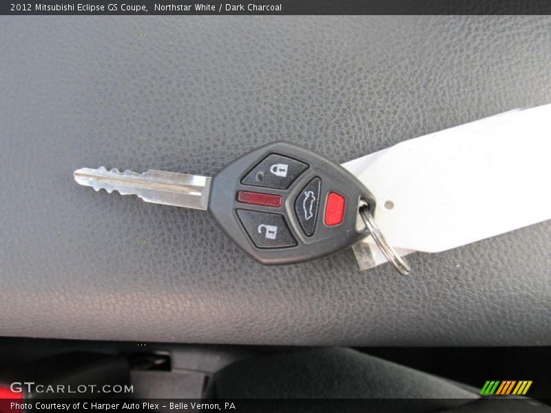 Northstar White / Dark Charcoal 2012 Mitsubishi Eclipse GS Coupe