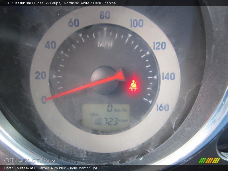 Northstar White / Dark Charcoal 2012 Mitsubishi Eclipse GS Coupe