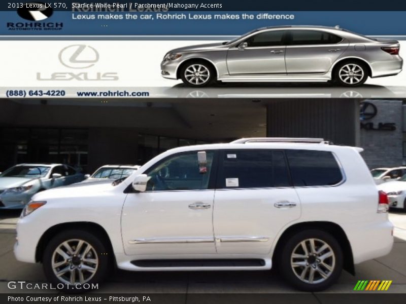 Starfire White Pearl / Parchment/Mahogany Accents 2013 Lexus LX 570