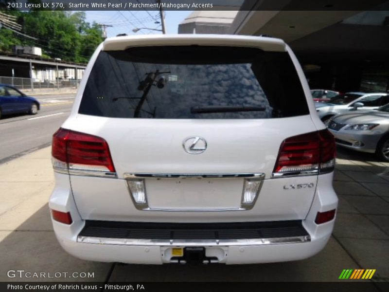 Starfire White Pearl / Parchment/Mahogany Accents 2013 Lexus LX 570