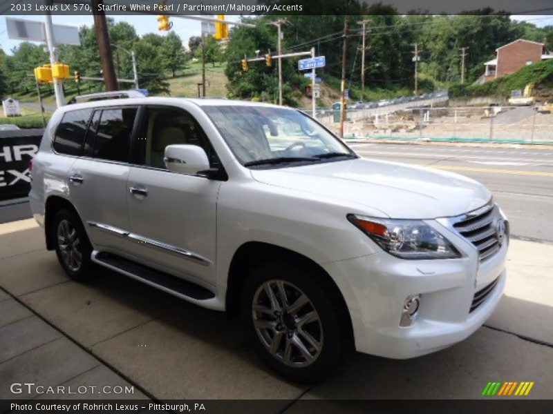 Starfire White Pearl / Parchment/Mahogany Accents 2013 Lexus LX 570