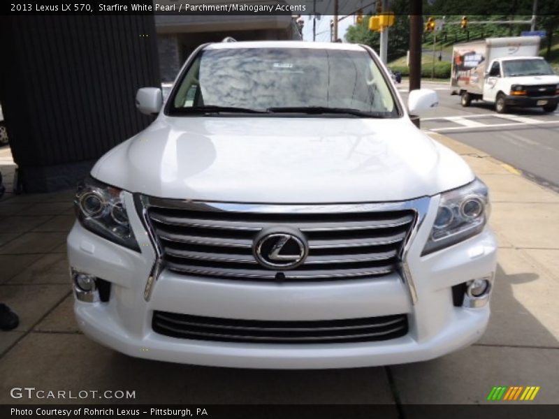 Starfire White Pearl / Parchment/Mahogany Accents 2013 Lexus LX 570