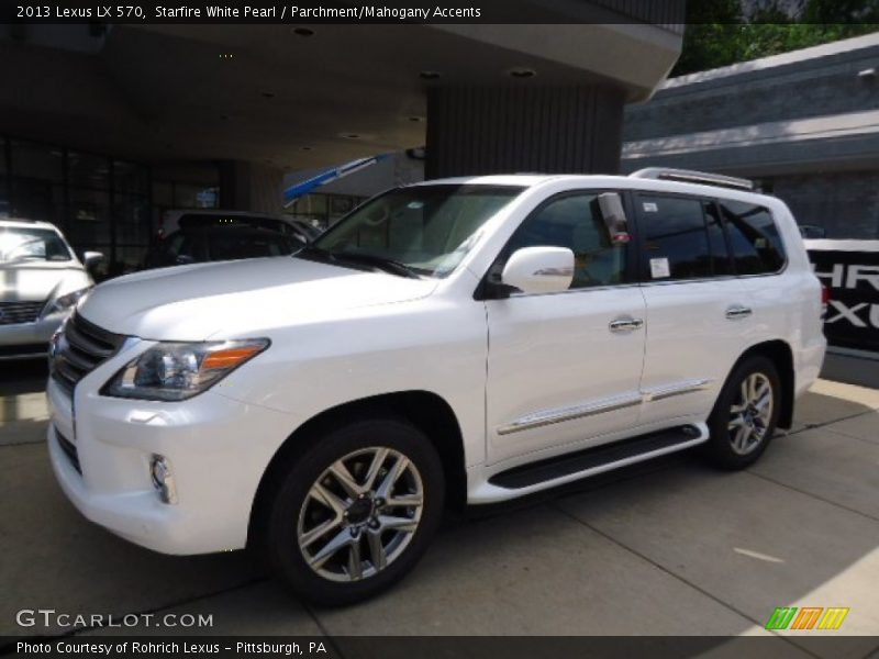 Starfire White Pearl / Parchment/Mahogany Accents 2013 Lexus LX 570