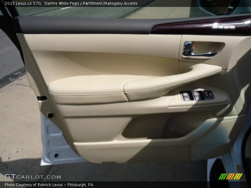 Starfire White Pearl / Parchment/Mahogany Accents 2013 Lexus LX 570