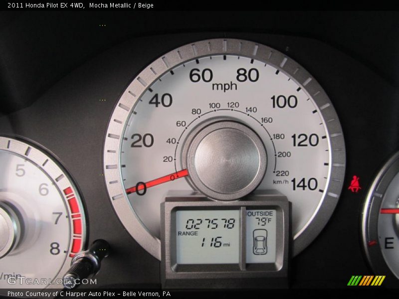Mocha Metallic / Beige 2011 Honda Pilot EX 4WD