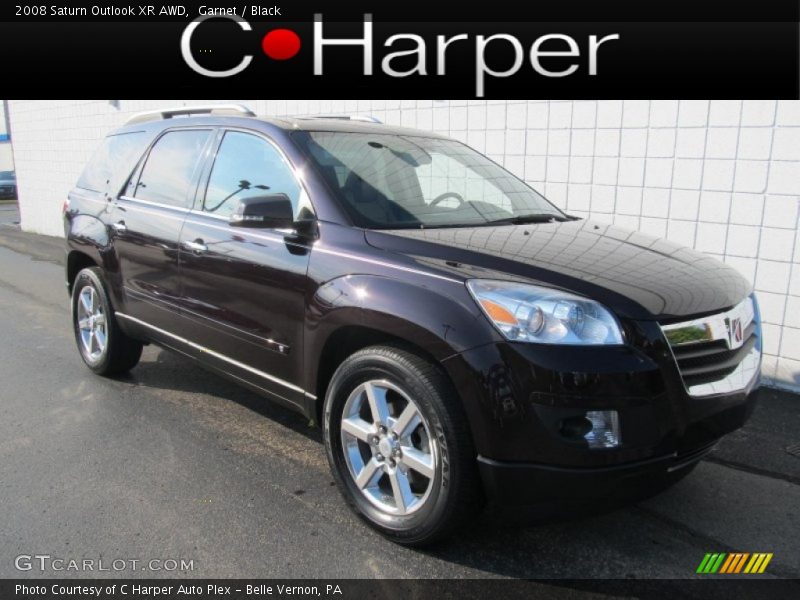 Garnet / Black 2008 Saturn Outlook XR AWD