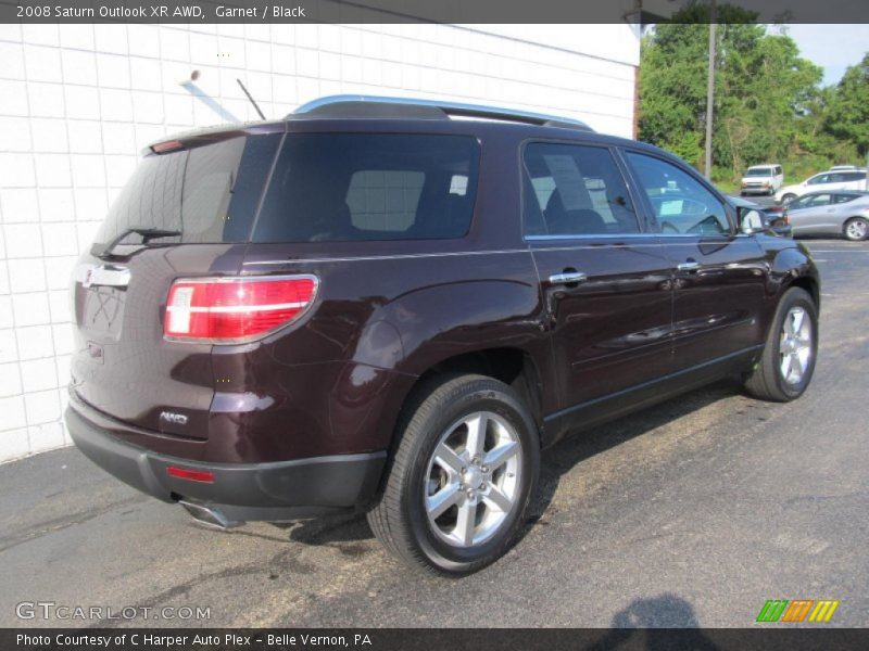 Garnet / Black 2008 Saturn Outlook XR AWD