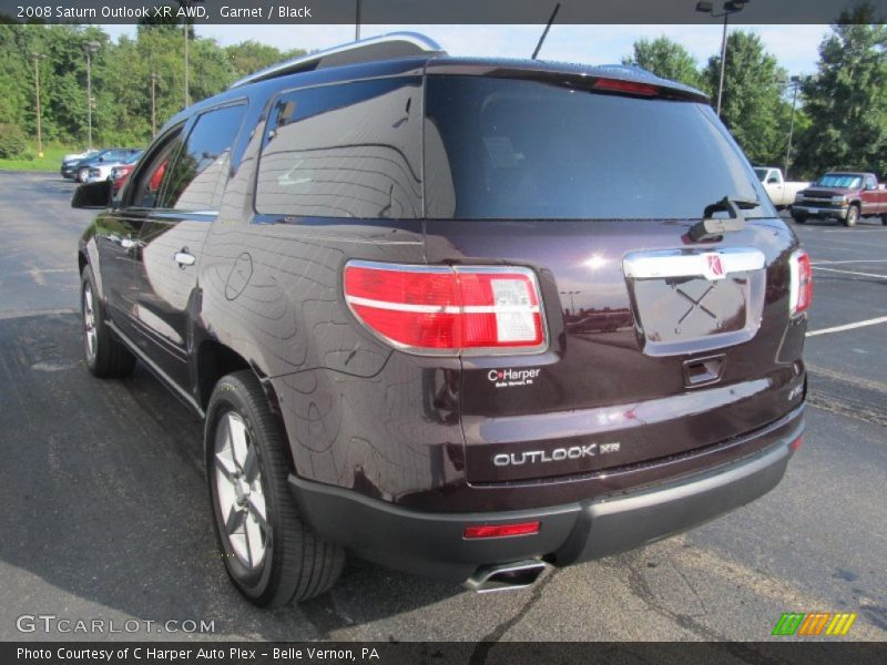 Garnet / Black 2008 Saturn Outlook XR AWD