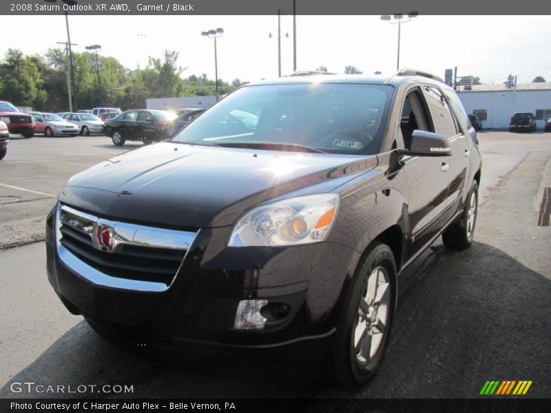 Garnet / Black 2008 Saturn Outlook XR AWD