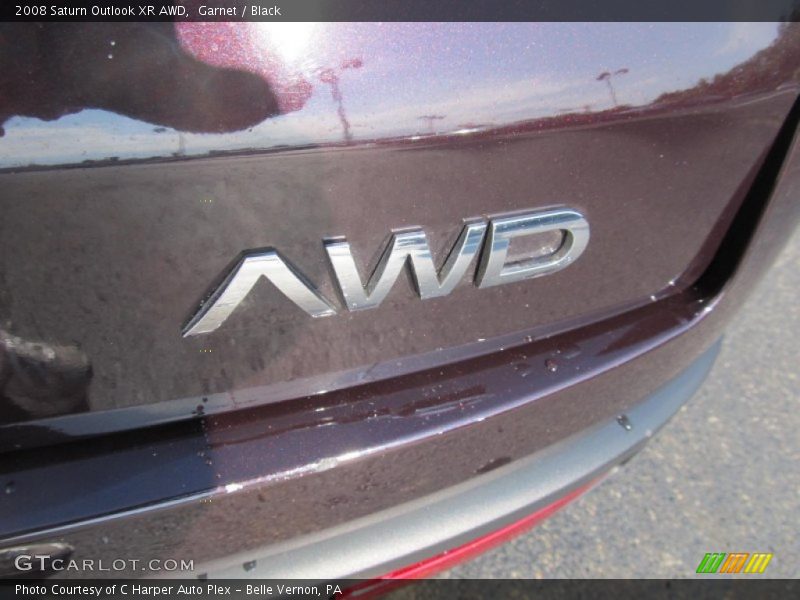 Garnet / Black 2008 Saturn Outlook XR AWD