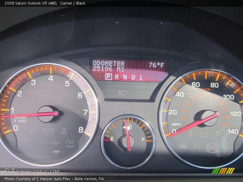 Garnet / Black 2008 Saturn Outlook XR AWD