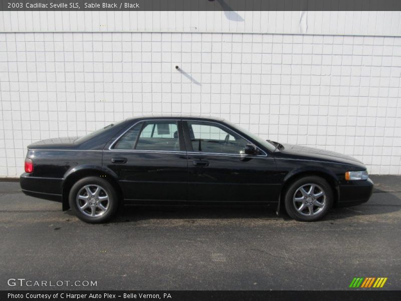 Sable Black / Black 2003 Cadillac Seville SLS