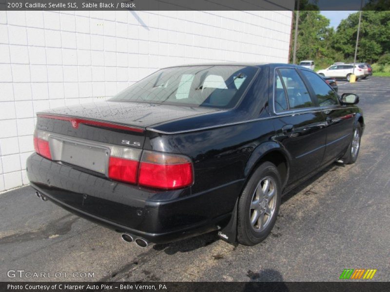 Sable Black / Black 2003 Cadillac Seville SLS