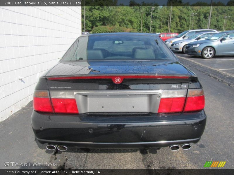 Sable Black / Black 2003 Cadillac Seville SLS