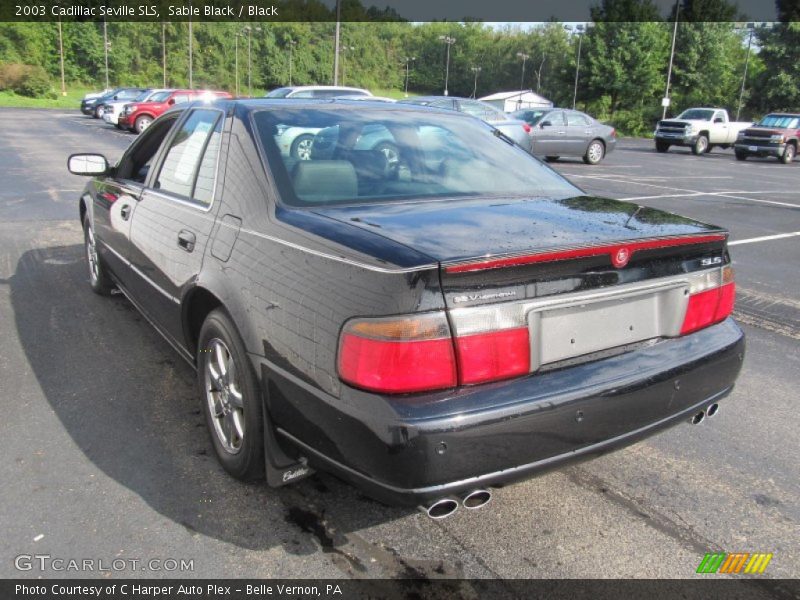 Sable Black / Black 2003 Cadillac Seville SLS