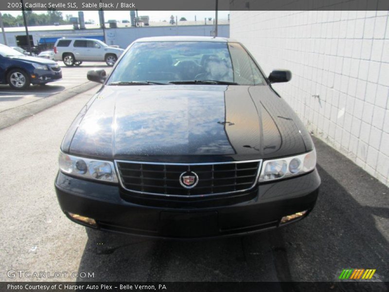 Sable Black / Black 2003 Cadillac Seville SLS