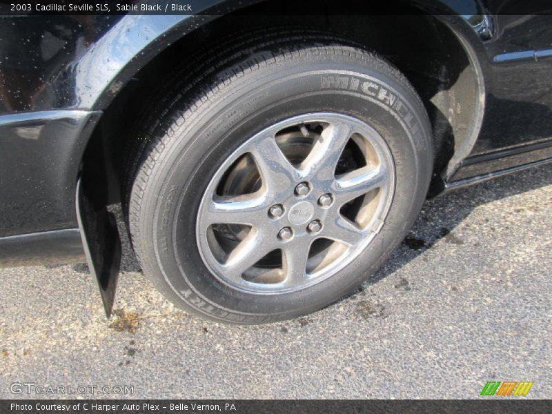 Sable Black / Black 2003 Cadillac Seville SLS