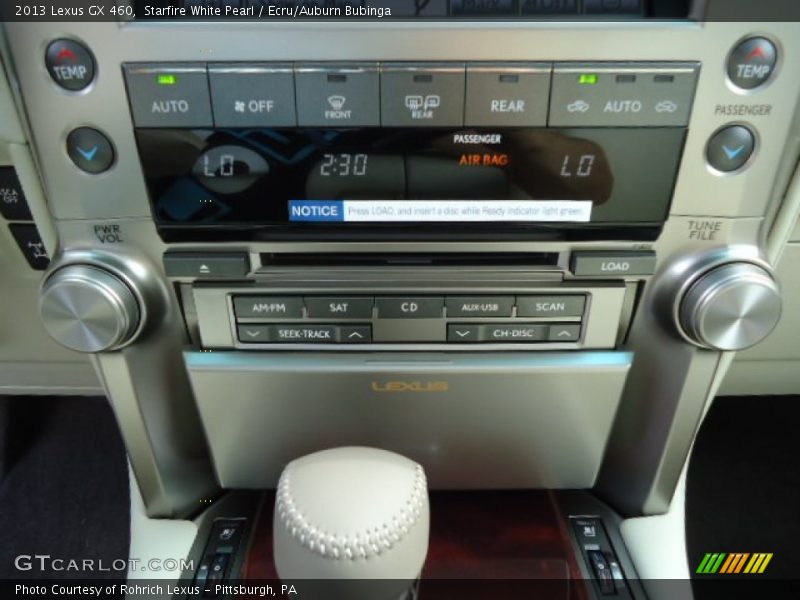 Starfire White Pearl / Ecru/Auburn Bubinga 2013 Lexus GX 460
