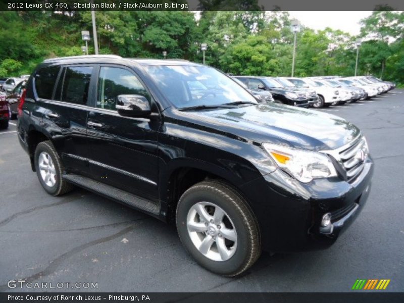 Obsidian Black / Black/Auburn Bubinga 2012 Lexus GX 460