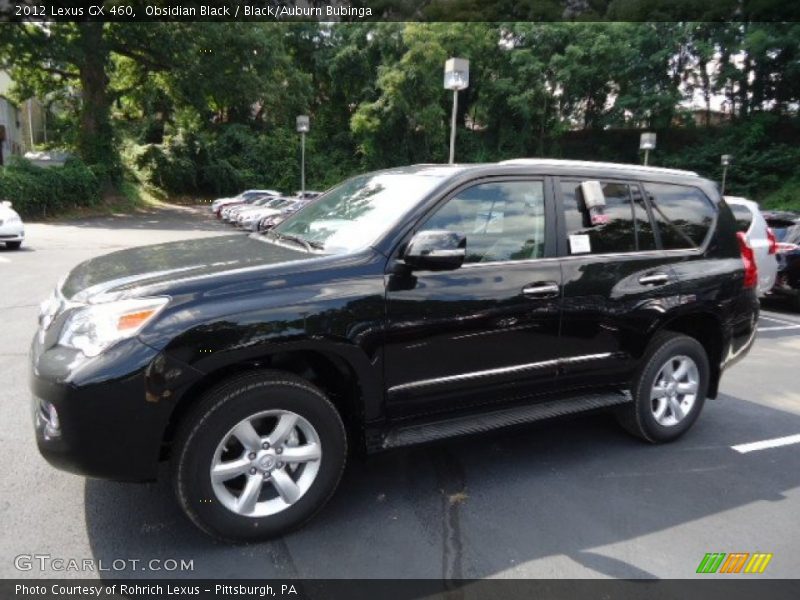 Obsidian Black / Black/Auburn Bubinga 2012 Lexus GX 460
