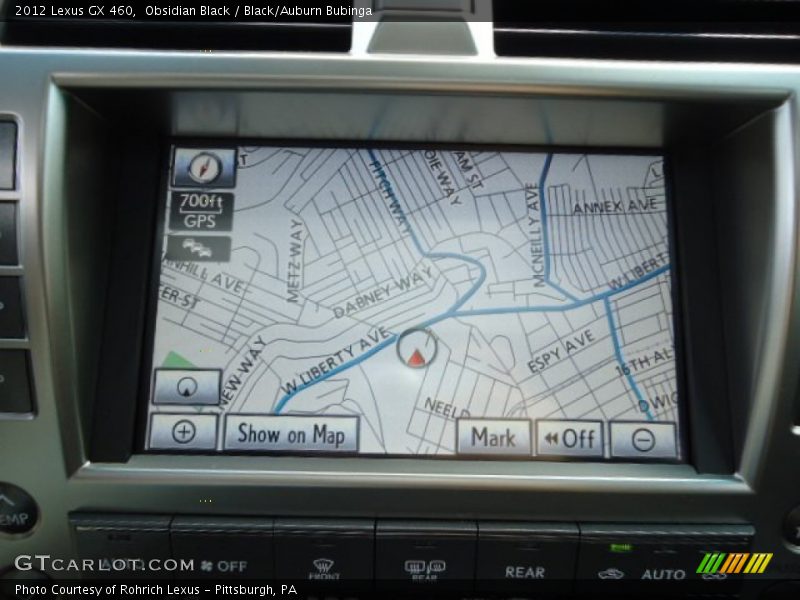 Obsidian Black / Black/Auburn Bubinga 2012 Lexus GX 460