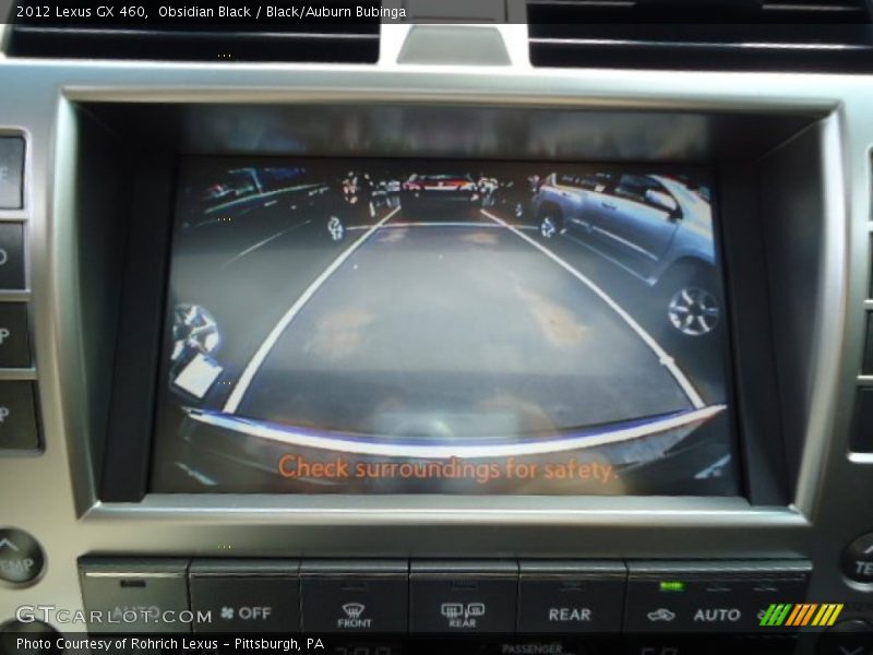 Obsidian Black / Black/Auburn Bubinga 2012 Lexus GX 460