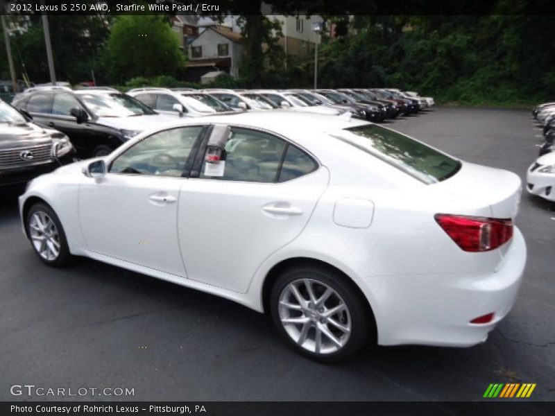 Starfire White Pearl / Ecru 2012 Lexus IS 250 AWD