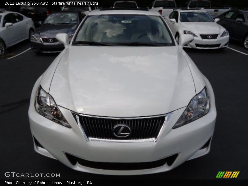 Starfire White Pearl / Ecru 2012 Lexus IS 250 AWD