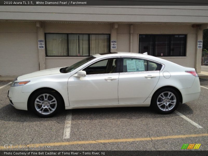 White Diamond Pearl / Parchment 2010 Acura TL 3.5