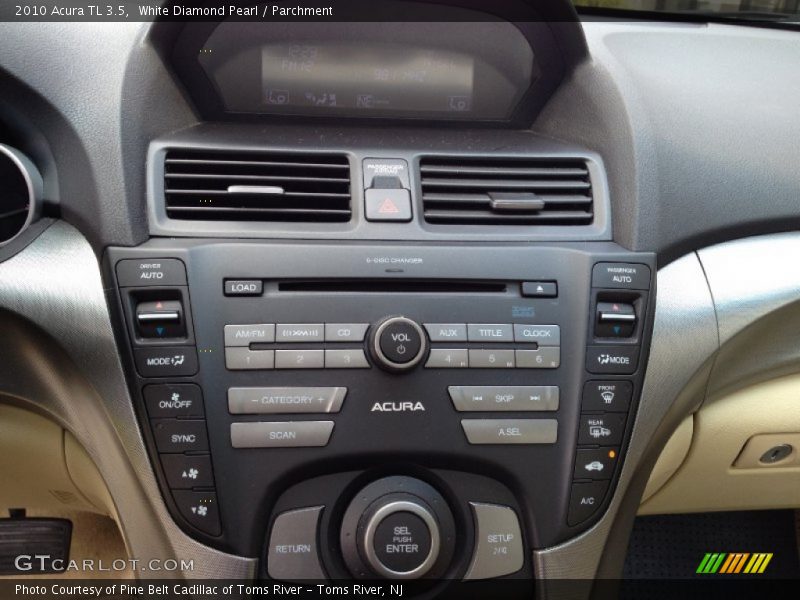 White Diamond Pearl / Parchment 2010 Acura TL 3.5