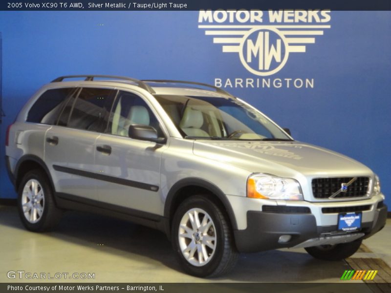 Silver Metallic / Taupe/Light Taupe 2005 Volvo XC90 T6 AWD