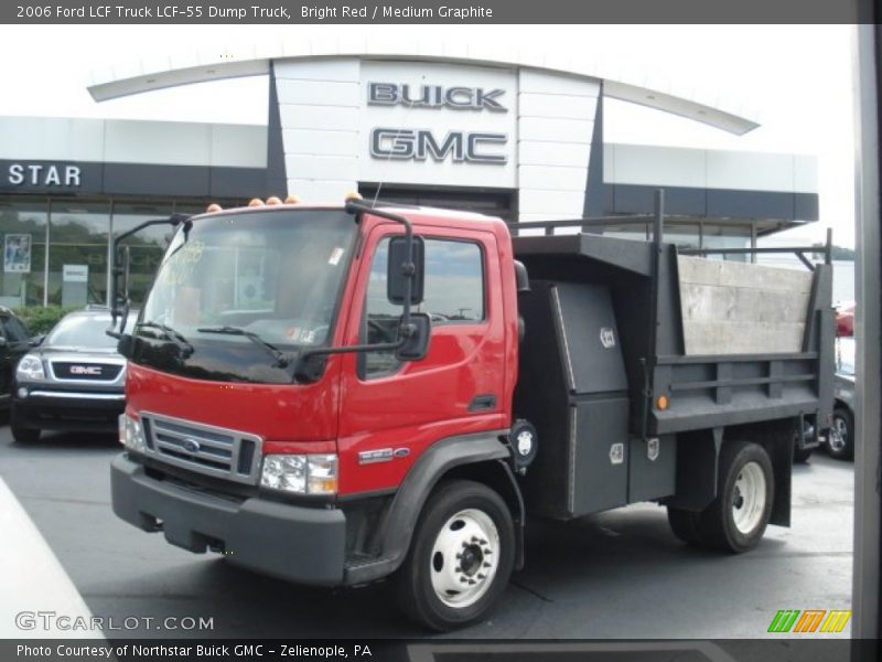Bright Red / Medium Graphite 2006 Ford LCF Truck LCF-55 Dump Truck