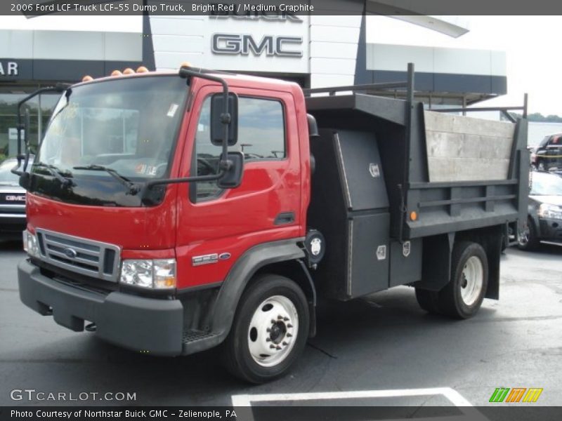 Bright Red / Medium Graphite 2006 Ford LCF Truck LCF-55 Dump Truck
