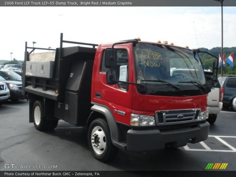 Bright Red / Medium Graphite 2006 Ford LCF Truck LCF-55 Dump Truck