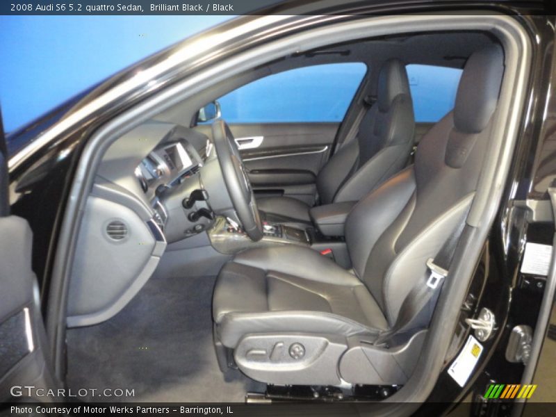Front Seat of 2008 S6 5.2 quattro Sedan