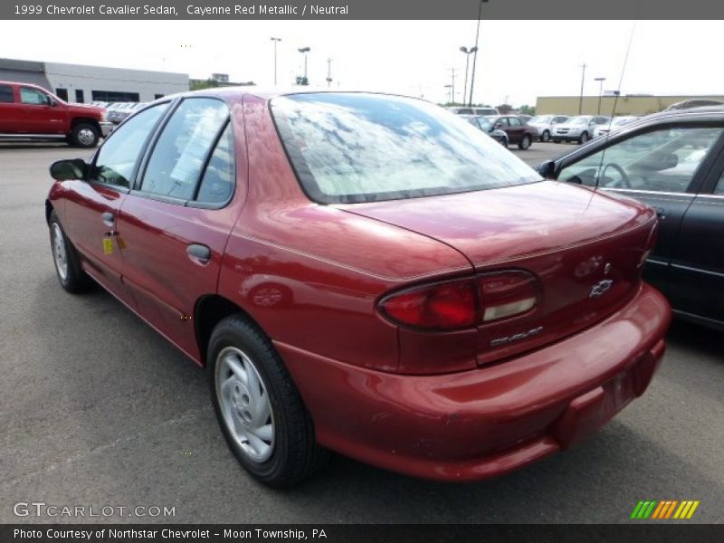 Cayenne Red Metallic / Neutral 1999 Chevrolet Cavalier Sedan