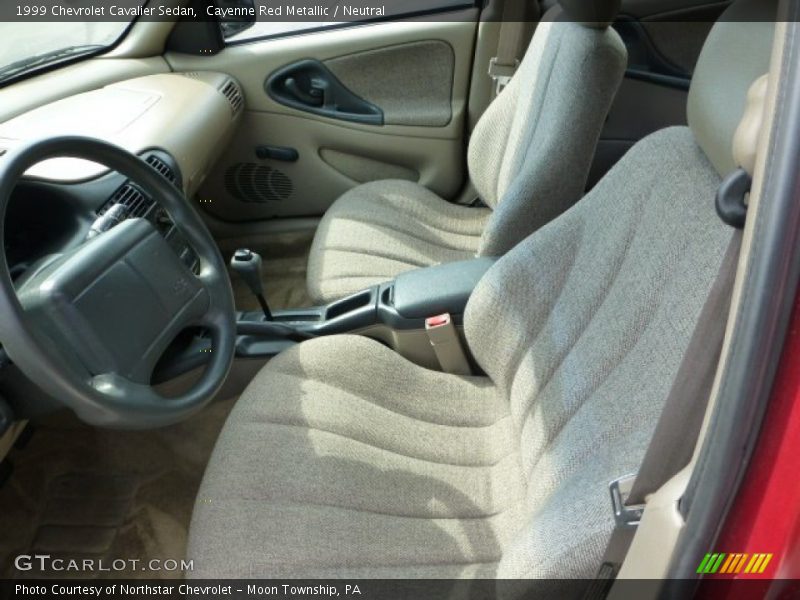 Front Seat of 1999 Cavalier Sedan