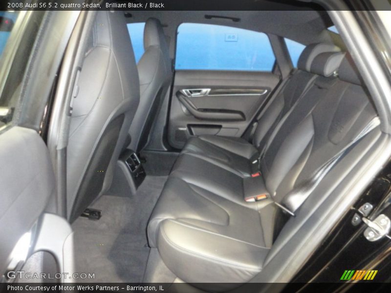 Rear Seat of 2008 S6 5.2 quattro Sedan