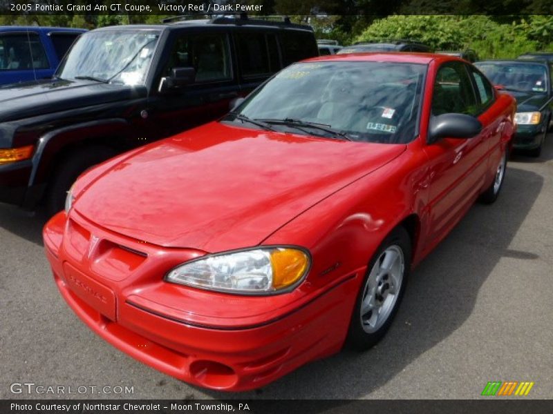 Victory Red / Dark Pewter 2005 Pontiac Grand Am GT Coupe