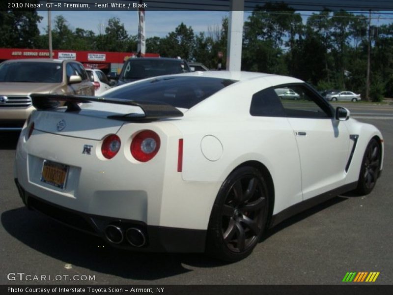Pearl White / Black 2010 Nissan GT-R Premium