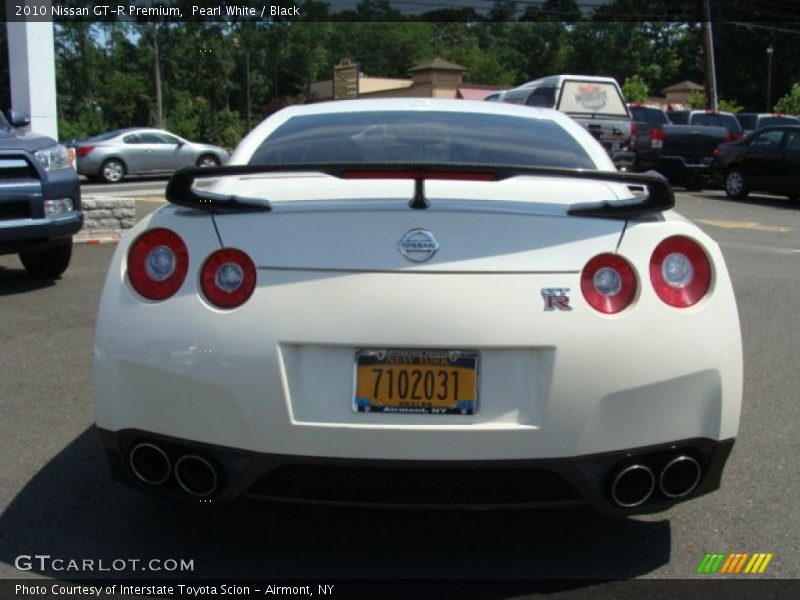 Pearl White / Black 2010 Nissan GT-R Premium