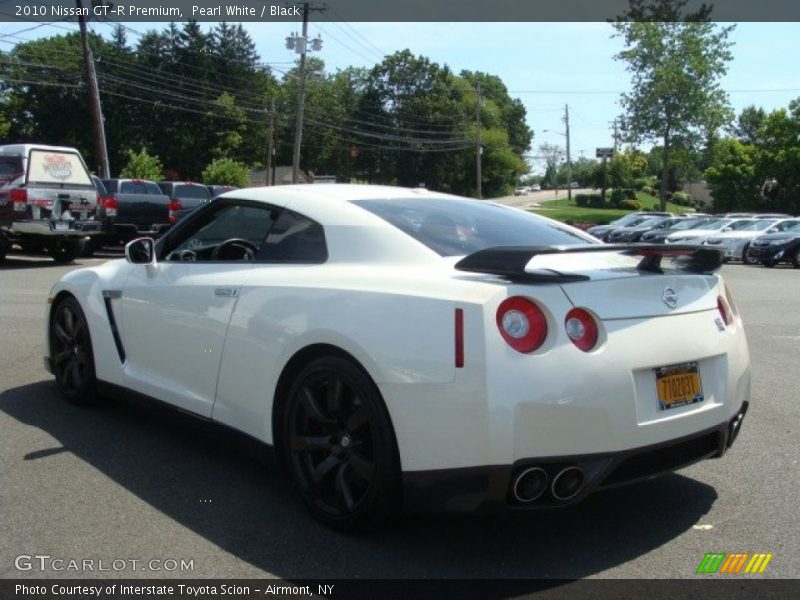 Pearl White / Black 2010 Nissan GT-R Premium